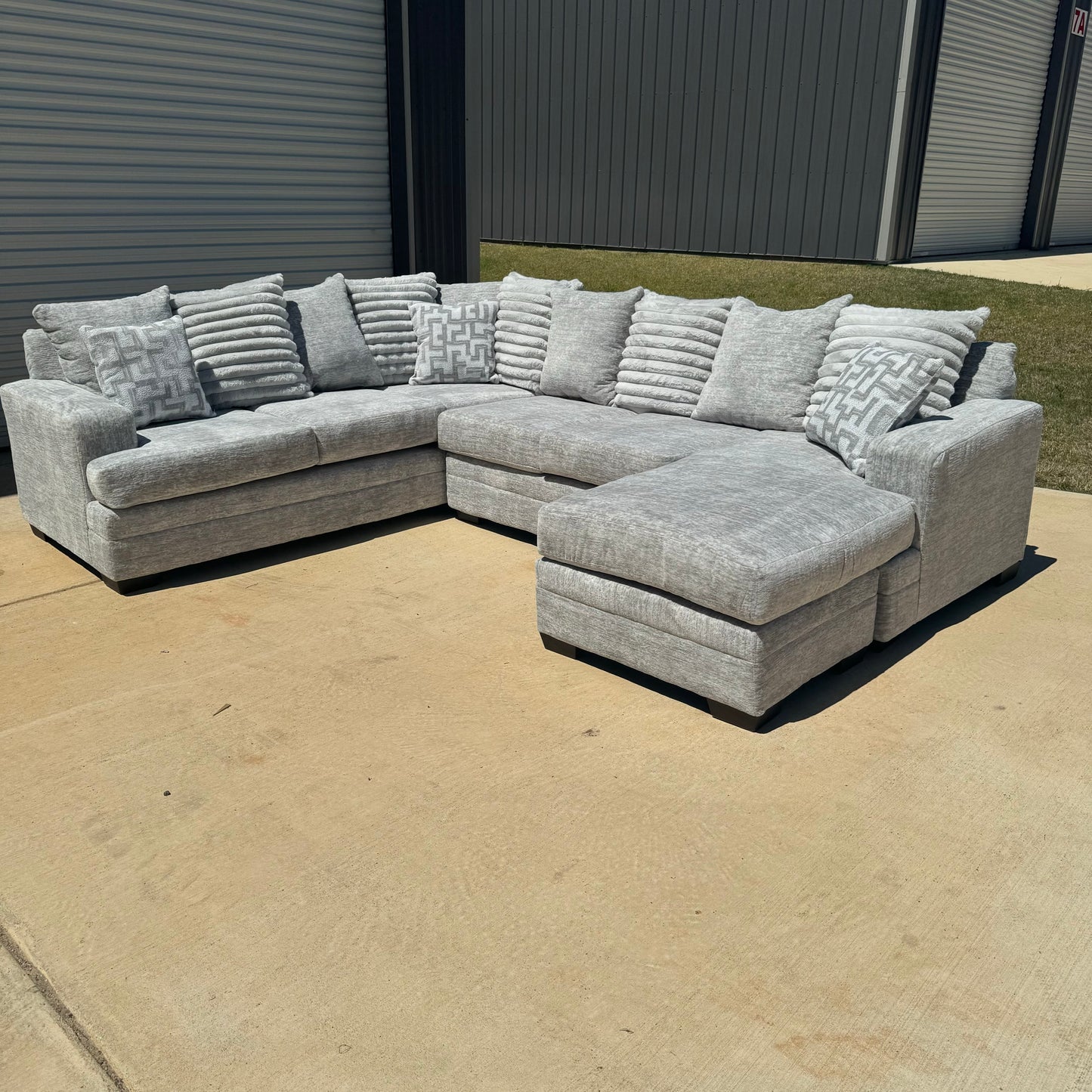 Brand New Galactic Oyster U Shaped Sectional With Reversible Chaise 🛋️