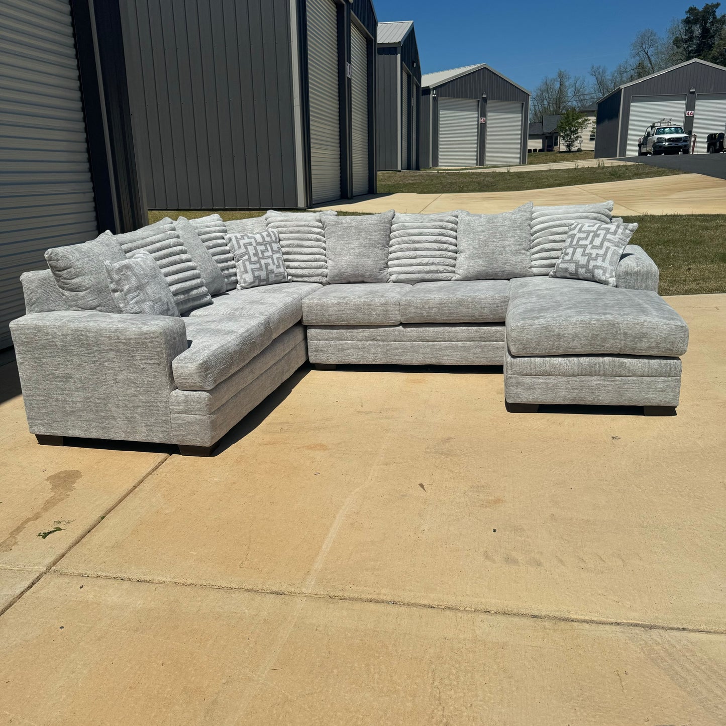 Brand New Galactic Oyster U Shaped Sectional With Reversible Chaise 🛋️
