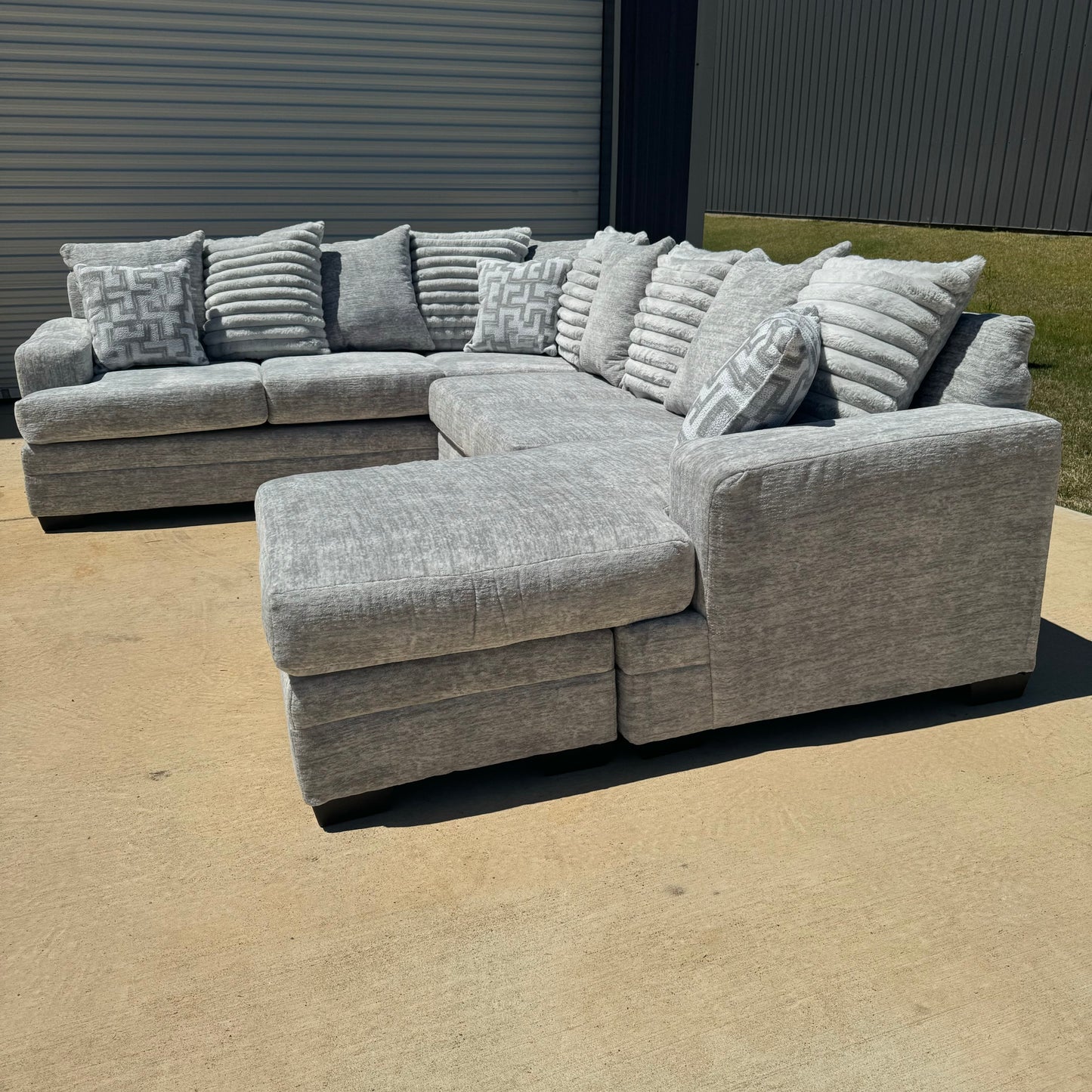 Brand New Galactic Oyster U Shaped Sectional With Reversible Chaise 🛋️