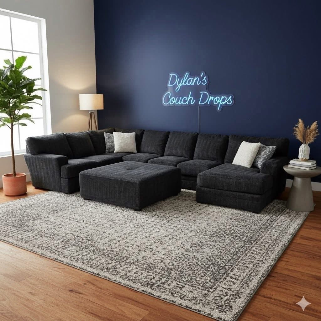 MASSIVE, Ashley Furniture Mammoth Sectional With Matching Ottoman šļø