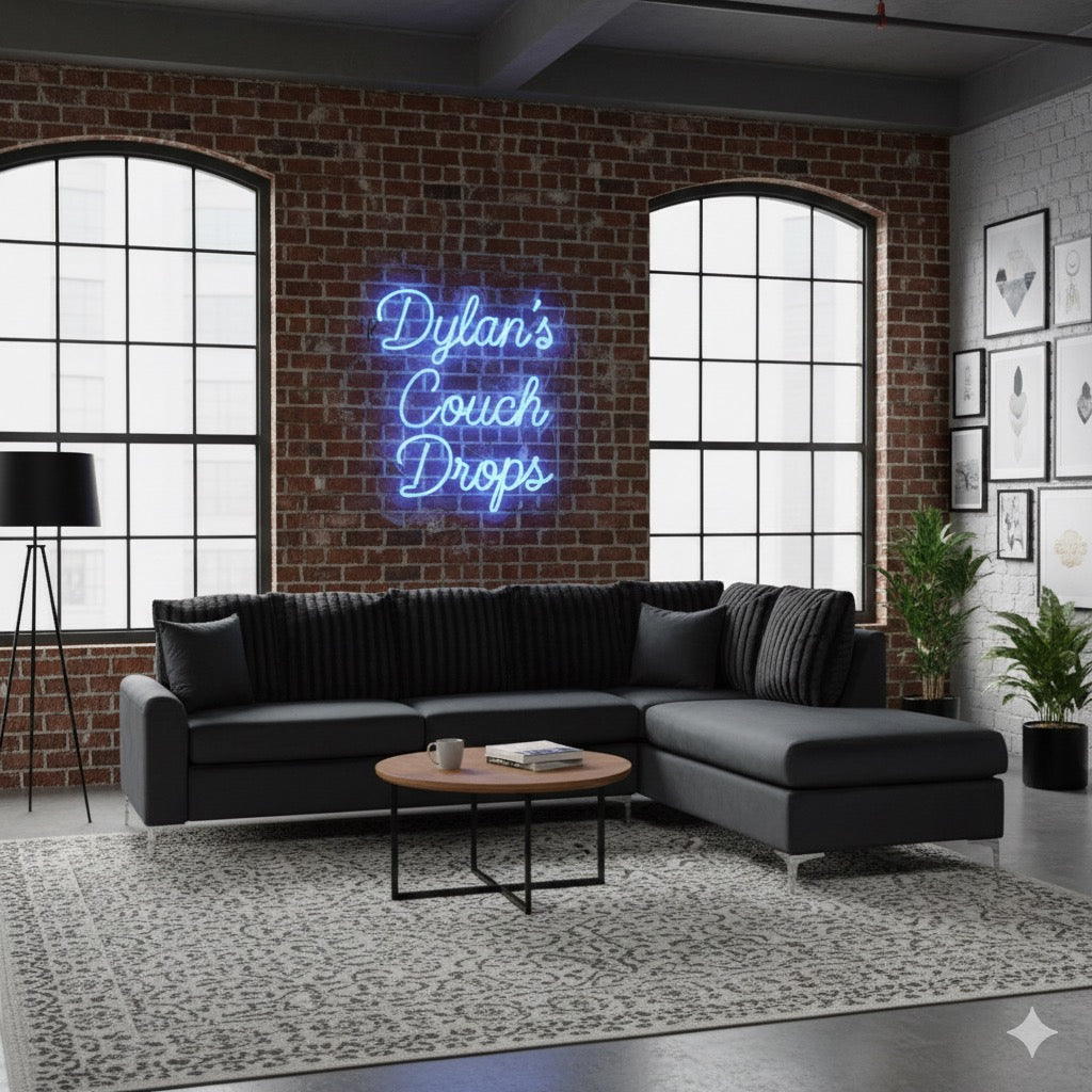 Christina Sectional - Black – Dylan's Couch Drops