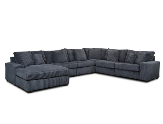 Libby 6PC Sectional LAF Chaise (Charcoal)🛋️