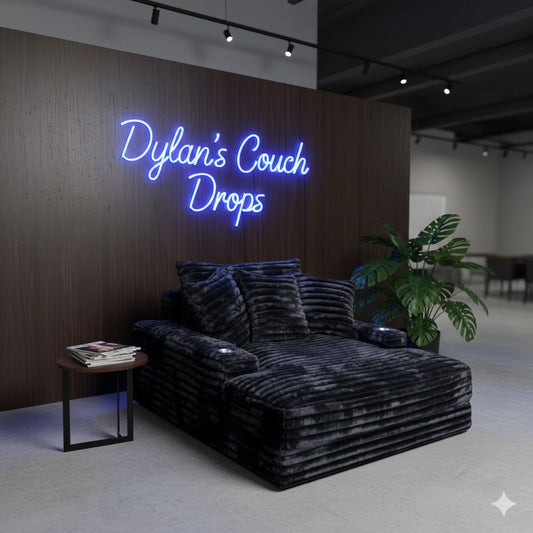 Fluffy XL Amy Chaise – Oversized, Ultra-Soft & Impossible Not to Love - BLACK