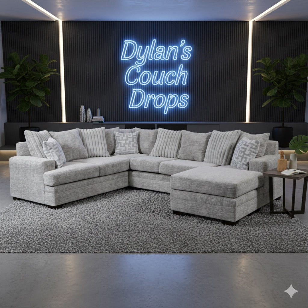 Brand New Galactic Oyster U Shaped Sectional With Reversible Chaise 🛋️