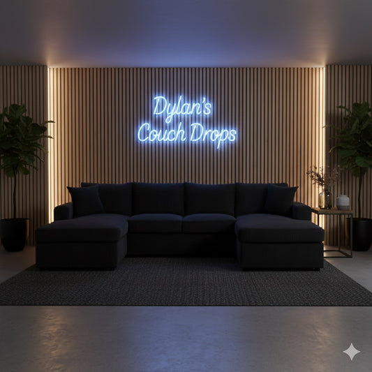 Zack Double Chaise Sectional - BLACK